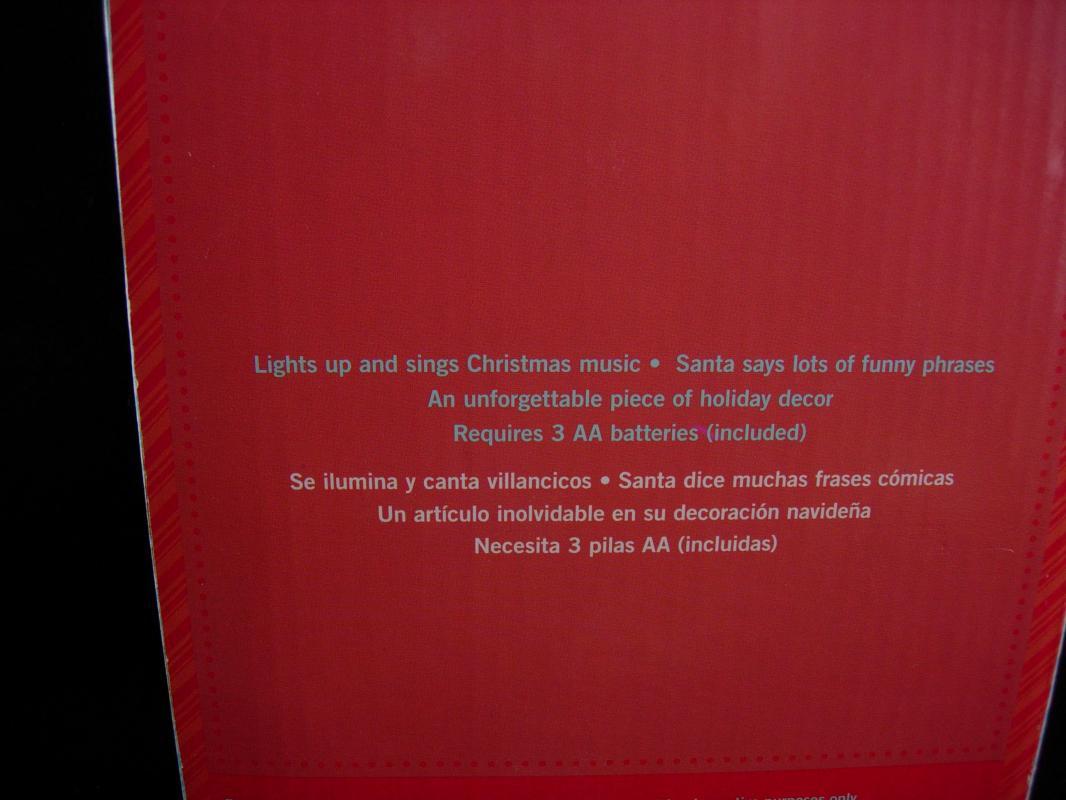 Christmas Gag Gift - Santas outhouse - lights up - naughty sayings -