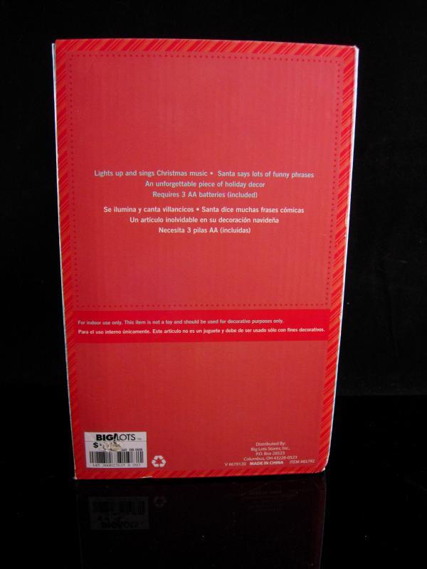 Christmas Gag Gift - Santas outhouse - lights up - naughty sayings -