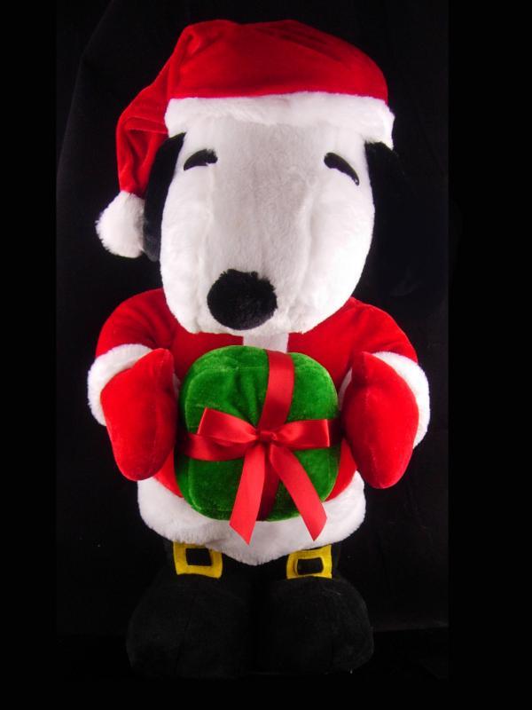 Huge Snoopy santa - Christmas Decoration - red santa suit - Vintage BIG 22