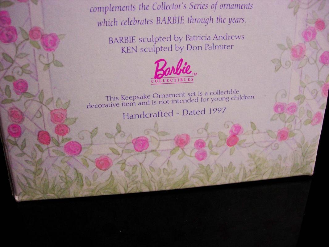 1987 Barbie wedding ornaments - 2 barbies - no ken- gay interest - lgbt gift - wedding dress cake topper