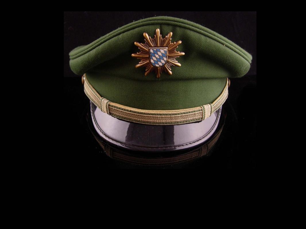 Vintage German Visor Cap - Bamberger Mutzen industrie - green military wool hat