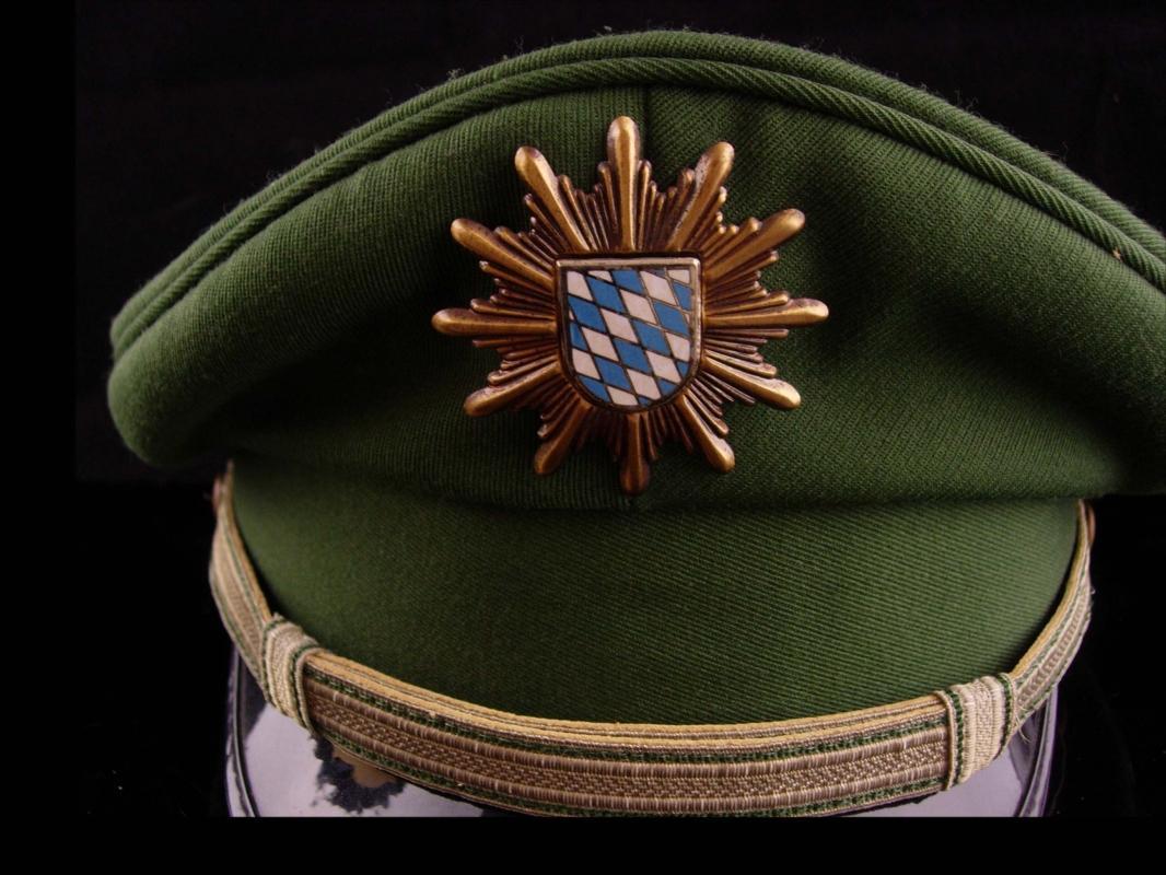 Vintage German Visor Cap - Bamberger Mutzen industrie - green military wool hat
