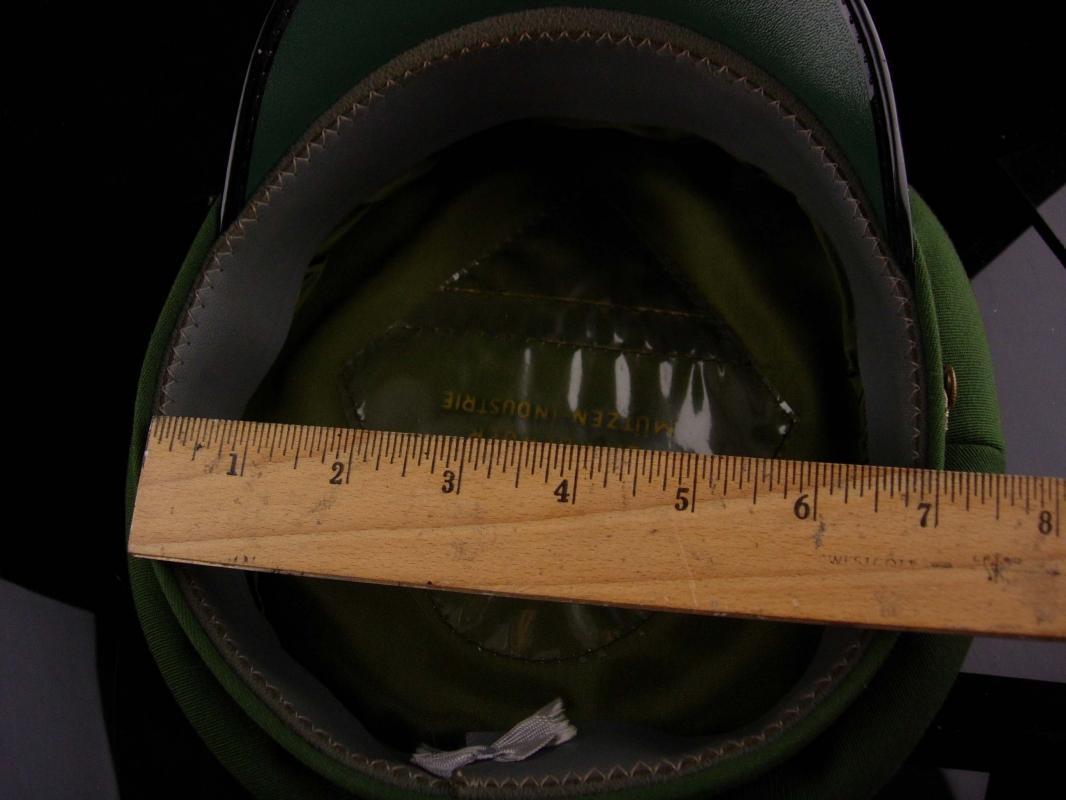 Vintage German Visor Cap - Bamberger Mutzen industrie - green military wool hat