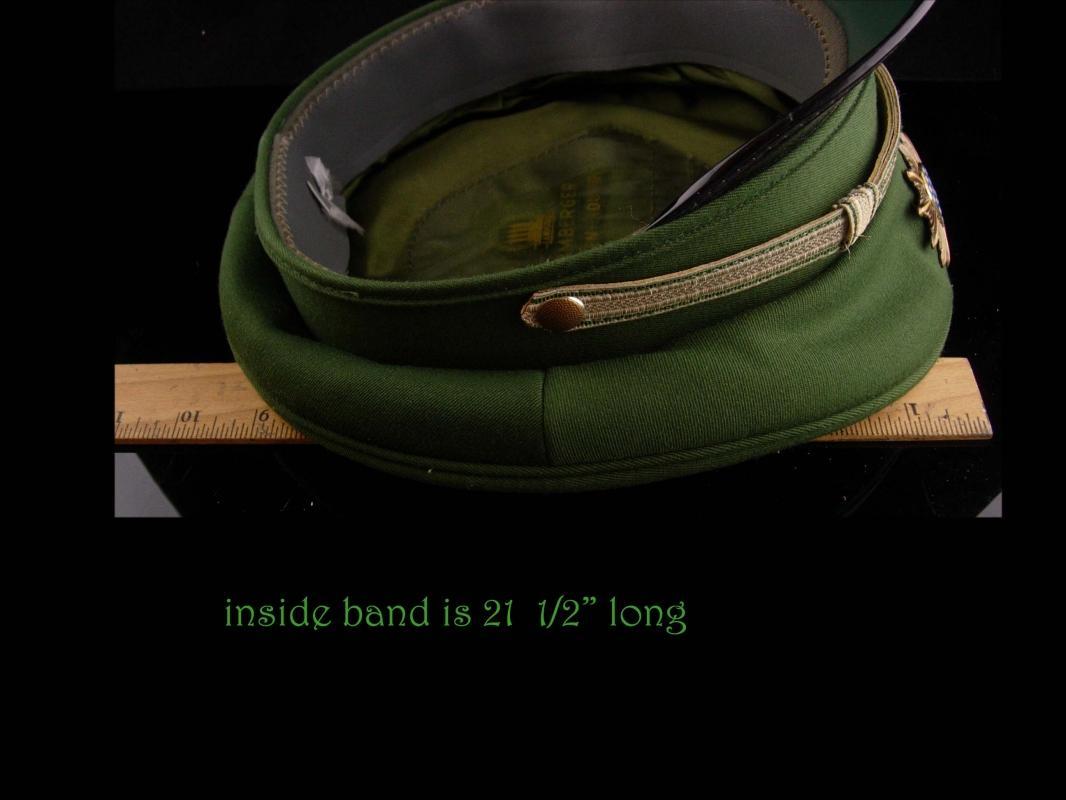 Vintage German Visor Cap - Bamberger Mutzen industrie - green military wool hat