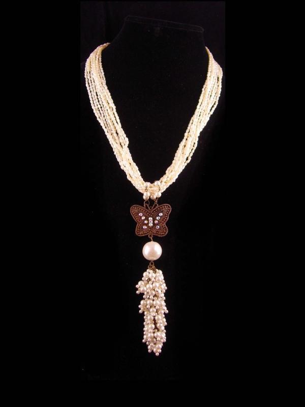 Vintage Flapper Pearl necklace - 6