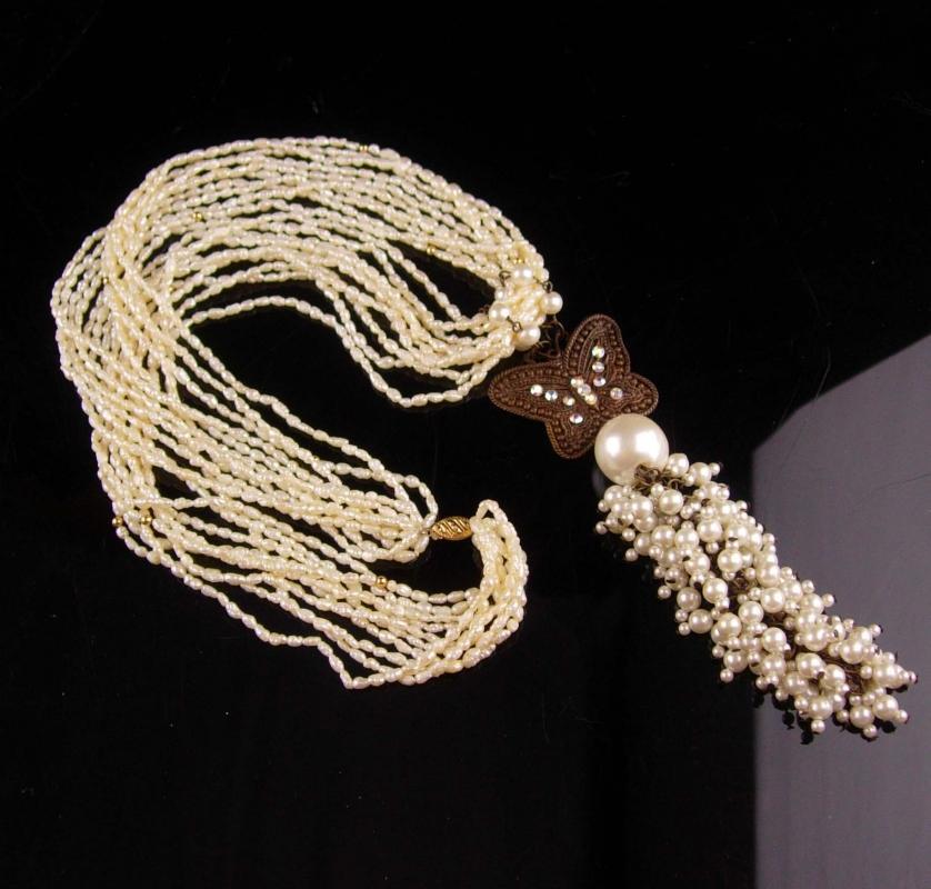 Vintage Flapper Pearl necklace - 6