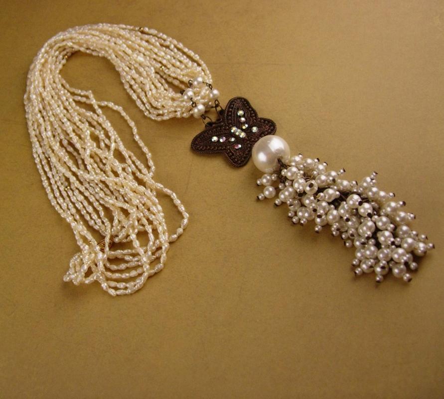 Vintage Flapper Pearl necklace - 6