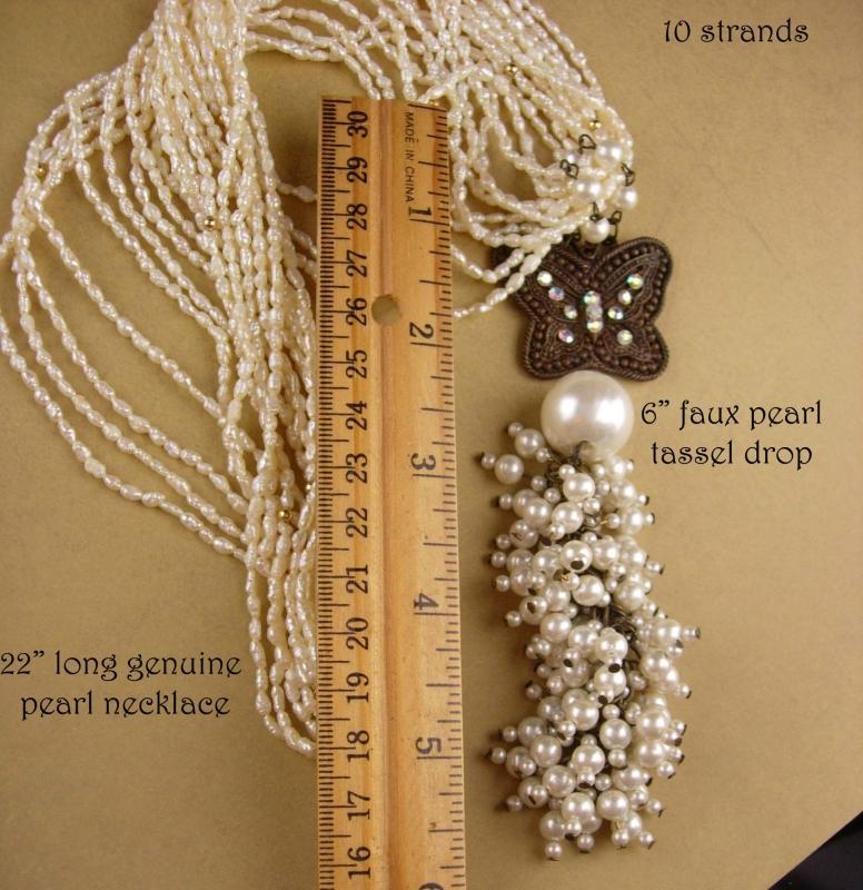 Vintage Flapper Pearl necklace - 6
