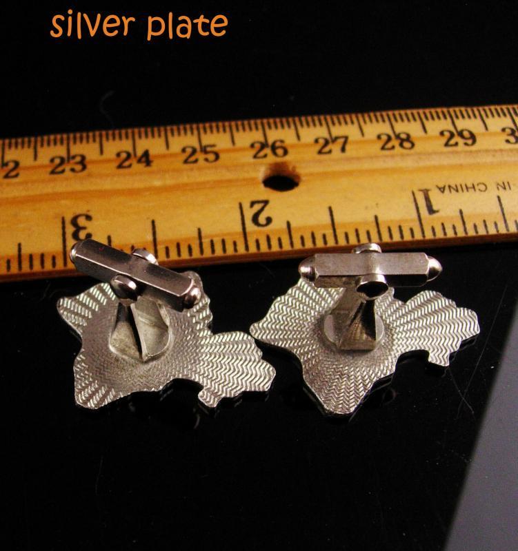 Hawaiian Cufflinks Vintage Oahu set - Hawaii Cuff links - souvenir tourist jewelry - mens unusual gift - honeymoon gift
