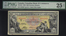 1935 $20 CANADIAN BANK OF COMMERCE PMG25