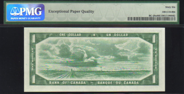 1954 $1 bank of canada
