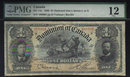 1898 $1 OUTWARD ones DOMINION OF CANADA PMG 12