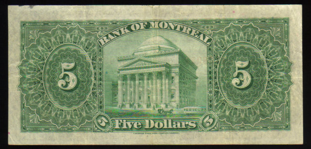 1923 $10 BANK OF MONTREAL banknote