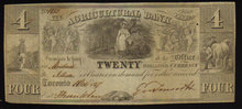 AGRICULTURAL BANK 1837 FOUR piasters