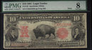 bison mule USA $10 1901 & EXPLORERS PMG vg8