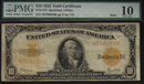 USA $10 1922 gold certificate much scarcer MULE PMG vg10
