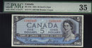 1954 $5 BANK OF CANADA DEVIL FACE PAPERMONEY PMG 35
