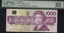 1988 $1000 BANK OF CANADA scarce papermoney PMG35
