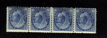 1899 5 cents 4 STAMPS queen victoria MNH/mh canada RARE