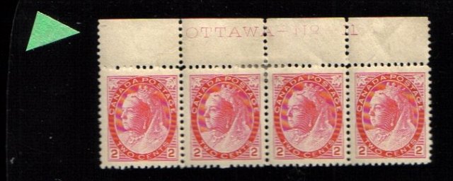 1899 4 2cents STAMPS Queen Victoria canada RARE plt 11