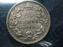 1900 canada 25 cents ICCS VF 20 QUEEN VICTORIA