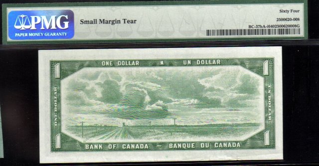 asterisk A/M BANK OF CANADA 1954 BC-37bA-i PMG 64EPQ