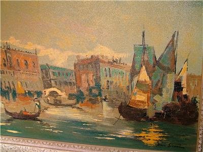 JEAN SIRONI ITALY : VENICE GRAND CANAL 1930