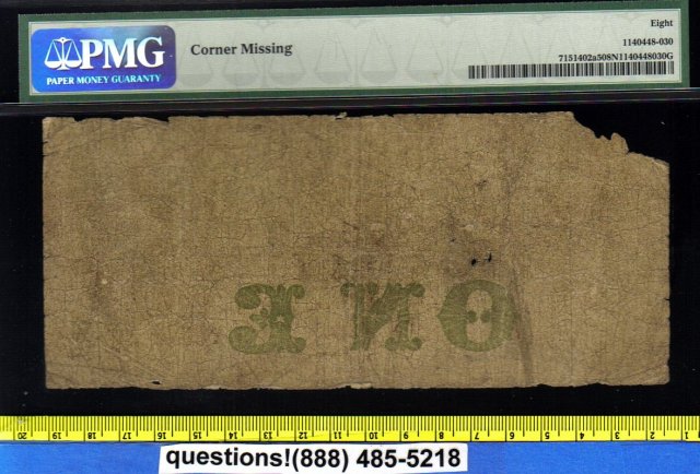 1859 $1 BANK OF TORONTO scarce PETERBORO overprint PMG certified