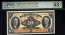 1935 $10 THE DOMINION BANK PMG 53 amazing