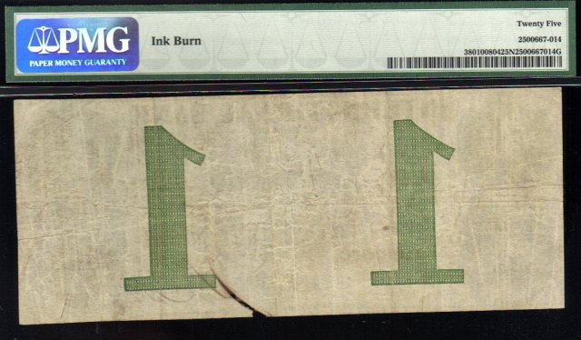 1858 $1 international bank of canada PMG 25 Whoa! amazing
