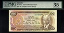 1975 $100 BANK OF CANADA BC-52aA PMG35
