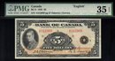 1935 $5 BANK OF CANADA BC-5 PMG35 amazing banknote
