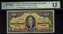1936 $10 PROVINCIAL BANK OF CANADA PMG 12