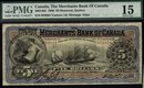 The Merchants Bank of Canada 1900 $5 CH-460-14-04 PMG 15