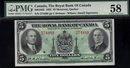 1935 ROYAL BANK OF CANADA $5 PMG 58 AU/UNC