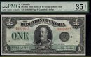 1923 DOMINION OF CANADA 1 DOLLARS (BLACK SEAL GRP 3) PMG 35