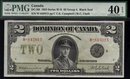 1923 DOMINION OF CANADA 2 DOLLARS (BLACK SEAL GRP 4) PMG 40