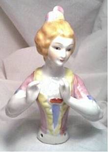 Porcelain/Half-Doll in 18th Century Dress