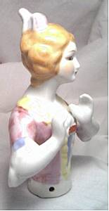 Porcelain/Half-Doll in 18th Century Dress