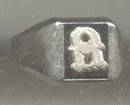 Ring/Boys/Small Man's/Vargas/Sterling/?Onyx/Initial