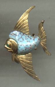 Brooch/Designer/Castlecliff Fish Figural