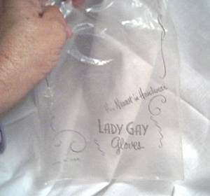 Gloves/Pair of Ladies Lavender-C. 1960's-1970's/New in Original Bag