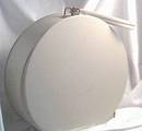Luggage/C. 1960's Beige/Round Overnite Case
