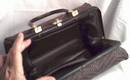 Purse/Woven Brown Plastic Cord/Box Style