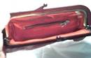 Purse/Clutch/Red Leather W/Faux Tortise Frame/Made in Hong Kong
