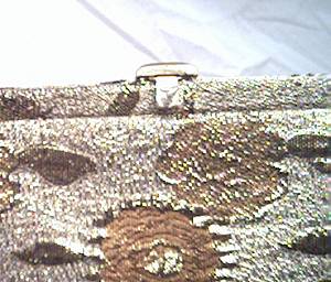 Purse/Lewis W/A Crown/Gold & Copper Tapestry