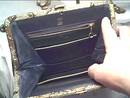 Purse/Lewis W/A Crown/Gold & Copper Tapestry