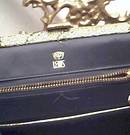 Purse/Lewis W/A Crown/Gold & Copper Tapestry