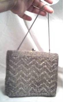 Purse/La Regale Ltd. Evening/Silver Beaded