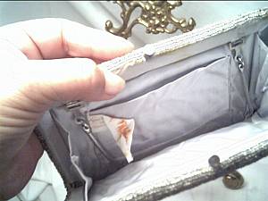 Purse/La Regale Ltd. Evening/Silver Beaded